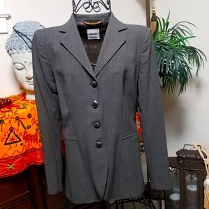 Moschino Wool  Women's  Prince of Wales Print Blazer Jacket. Size: 8.